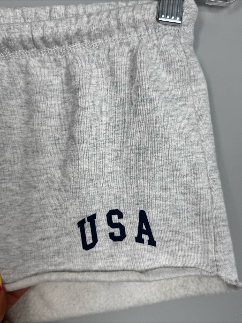 JOHN GALT | Grey USA Drawstring Lounge Sweat Shorts Women’s XS/Small - Picture 3 of 8